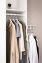 Clothing Hanger Metal Metal Clothes Hanger Clothing Hanger 3 Compartments Durable Clothing Hanger 2 Pieces - 6
