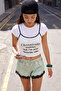 Ecru Slogan Printed Fitted Pool Collar Thin Strap Sleeveless Cotton Ribbed Knitted Tank Top Twoss26Al00149