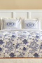 Amar Blue 100% Cotton Double Duvet Cover Set