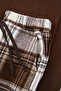 Kahverengi Regular Ekose / Kareli Homewear Pijama Takımı TMNAW26PT00061 - 4