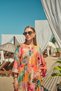 Women's Abstract Pattern Dress Fuchsia - 5