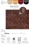 Private Burgundy Distressed Vintage Rug with Ethnic Patterned Woven Design—Authentic Handwoven Chenille Living Room Rug (xxx) - 3