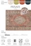 Private Terracotta Color Ethnic Patterned Authentic Shag Rug, Distressed Vintage Medallion Living Room Rug (xxx) - 3
