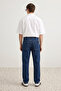 Lacivert Baggy/90's Straight Fit Jeans Bol Kot Pantolon TMNSS24JE00012 - 4