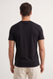 Unisex Siyah 3'lü Paket Siyah Slim/Dar Kesim Bisiklet Yaka Basic %100 Pamuklu T-Shirt TMNSS19BO0007 - 6