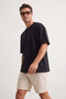 Unisex Siyah-Siyah Oversize 2'li Paket Basic %100 Pamuklu T-Shirt TMNSS24TS00038 - 3