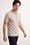 Taş Regular/Normal Kesim Pike Fermuarlı Polo Yaka T-Shirt TMNSS23PO00019 - 4