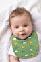 Baby Boy 2-Piece Cotton Bib Safari and Striped Snap Fastener Double Layer Skin-Friendly (584301) - 2