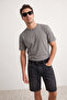 Siyah-Beyaz-Antrasit-Bordo -Lacivert Slim/Dar 5'li Basic %100 Pamuklu T-shirt TMNAW20TS0243 - 5