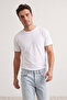 Navy-Black-White Slim/Fitted Cut Crew Neck Basic 100% Cotton 3-Pack T-Shirt TMNSS19BO0007 - 2