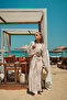 Women's Front Tie Cape Dress Stone - 18