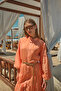 Women's Lined Tulle Dress Orange - 16