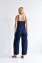Teen Mavi Askılı Az Esnek Baggy Fit Denim Tulum TWOSS26TU00001 - 5