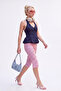 Koyu Mavi Halter Yaka Balon Denim Bluz TWOSS26BZ00705 - 5