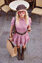 Pembe %100 Pamuk Ekose / Kareli Skater/Belden Açılan Kısa / Mini Dokuma Elbise TWOSS26EL01230