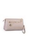 Women's Crossbody and Clutch Bag with Wrist and Crossbody Straps - Sand Victoria - 4