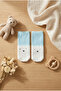 Bear Patterned Baby Socket Socks Blue - 3