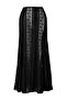 Siyah Örme Maxi Dantelli Plaj Etek TBESS26ET00018 - 4