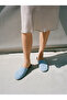 Modi Bebe Blue Suede Leather Flat Sole Closed Women's Slippers