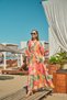 Women's Abstract Pattern Dress Fuchsia - 16
