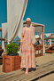 Women's Ethnic Bohemian Pattern Dress Orange - 8