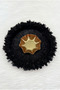 Black Bridal Henna Night Tray, Wedding, Circumcision, Velvet Three-Dimensional Laser Flower Decorated Tray - 2