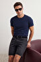 Siyah-Beyaz-Antrasit-Bordo -Lacivert Slim/Dar 5'li Basic %100 Pamuklu T-shirt TMNAW20TS0243 - 11