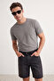 Siyah-Beyaz-Antrasit-Bordo -Lacivert Slim/Dar 5'li Basic %100 Pamuklu T-shirt TMNAW20TS0243 - 4