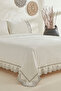 Orvin Double Embroidered Duvet Cover Set White - 2