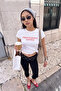 Ekru*001 Fitted/Vücuda Oturan Kısa Kollu Pamuk Ribana Örme T-Shirt TWOSS26TS00126