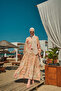 Women's Floral Flower Pattern Dress Salmon - 12