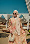 Women's Floral Flower Pattern Dress Salmon - 10