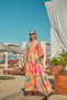 Women's Abstract Pattern Dress Fuchsia - 4