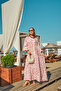 Women's Watercolor Floral Pattern Dress Fuchsia - 11