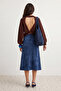Brown Back Cut Out/Window Detailed Knitwear Sweater Twoaw26Kz00021 - 2