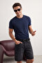 Siyah-Beyaz-Antrasit-Bordo -Lacivert Slim/Dar 5'li Basic %100 Pamuklu T-shirt TMNAW20TS0243 - 10