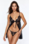 Siyah Dantel Babydoll/Fantezi Gecelik THMSS26LL00015 - 5