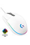 G102 Lightsync White 910- 005824   8000Dpi 6 Key Optical Rgb White Wired Gaming Mouse - 2