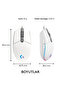 G102 Lightsync White 910- 005824   8000Dpi 6 Key Optical Rgb White Wired Gaming Mouse - 9
