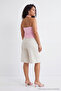 White Polka Dot Patterned High Waist Plus Size Shorts & Bermuda Tbbss26Ap00064 - 3