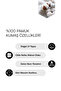 Ekru %100 Pamuklu Kış Desenli Biye Detaylı Örme Pijama Takımı THMAW25PT00038 - 5