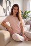 Powder Sweet Soul Plaid Print Short-Sleeve Women's Pajamas Set - 4