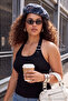 Black Viscose Ribbed Accessory Detailed Knitted Plus Size Blouse Tbbss26Af00063 - 10