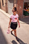Pink Floral Print Fitted/Bodycon Plus Size T-Shirt Tbbss26Bf00037 - 6
