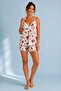 Floral Print Lace Detailed Pajamas Set - 2