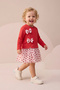 Girl's Dress with Tulle and Bow Detail