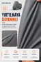 Motorcycle Tarpaulin Motor Cover Hero X Pulse 200 Compatible Thermoguard-X Gray Waterproof Uv Protected Motor Cover - 9
