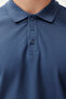 Indigo Regular/Normal Kesim Dokulu Polo Yaka T-Shirt TMNSS24PO00043 - 7