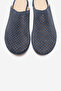 Melara Denim Blue Suede Genuine Leather Perforated Closed-Front Women's Slippers - 2