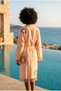 Women's Pink Colored Sun Detailed Peshtemal Bathrobe
